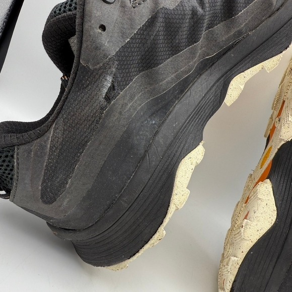 Merrell Moab Speed GTX Waterproof Trail Running Shoes Black Orange Mens 14 Wide - Picture 7 of 10